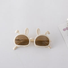 Fashion Bunny Shape Solid Color Sunglasses