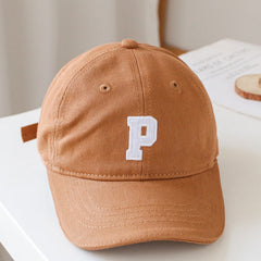 Baby Solid Color Embroidered Design Fashion Sunshade Baseball Hats