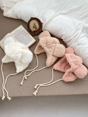 Winter Infant Baby Boys And Girls Solid Fluffy Thermal Hats