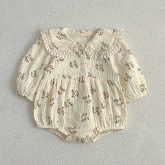 Adorable Baby Lace Collar Onesies or Floral Pattern Girls Dress