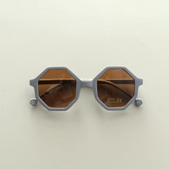 Kids Various Style Fashion Polygon Frame Sunglasses
