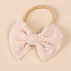 Baby Simple Style Bow Tie Hair Tape For Children.