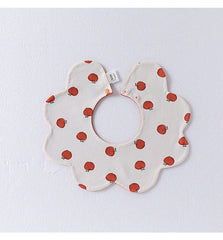 Adorable Simple Pattern Cotton Snap-on Flowers Shaped Bib