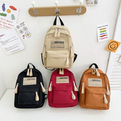 Preschool Children Lightweight And Portable Compact Canvas Backpack