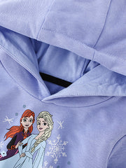 Baby Fashion Cartoon Print Pattern Casual Cotton Hoodie