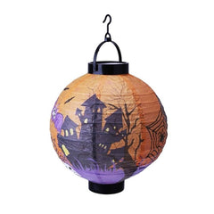 Halloween 4 pieces Set Handheld Halloween Pumpkin Paper Lantern Hanging Light-Up Pendant