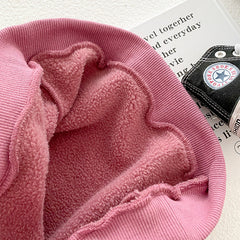 Baby Girl 3D Candy Patch Pattern Long Sleeves O-Neck Sweet Hoodies