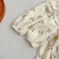 Adorable Baby Lace Collar Onesies or Floral Pattern Girls Dress