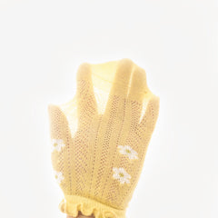 Baby Girl Floral Print Pattern Mesh Breathable High Tube Socks