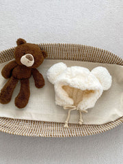 Winter Infant Baby Boys And Girls Solid Fluffy Thermal Hats