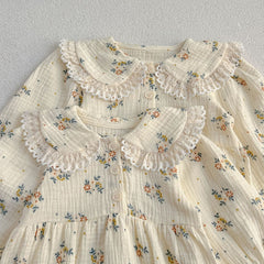 Adorable Baby Lace Collar Onesies or Floral Pattern Girls Dress