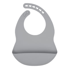 Baby Solid Color Food Grade Silicone Bibs