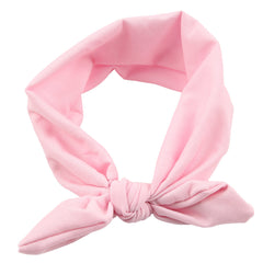 Newborn Baby Solid Color Bunny Ear Shape Elastic Headband
