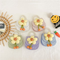 Children Girl Floral Pattern Cute Crossbody Bags