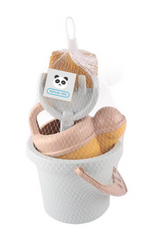 Children's Beach Toy Wheat Straw Beach Bucket Set With Sand Sand Dredging Tools Outdoor Toy