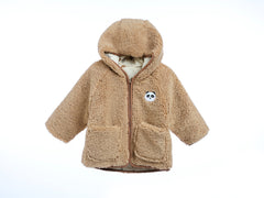 MyKids-USA Unisex Plush Hoodie Coat Outfit Wearing