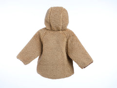 MyKids-USA Unisex Plush Hoodie Coat Outfit Wearing