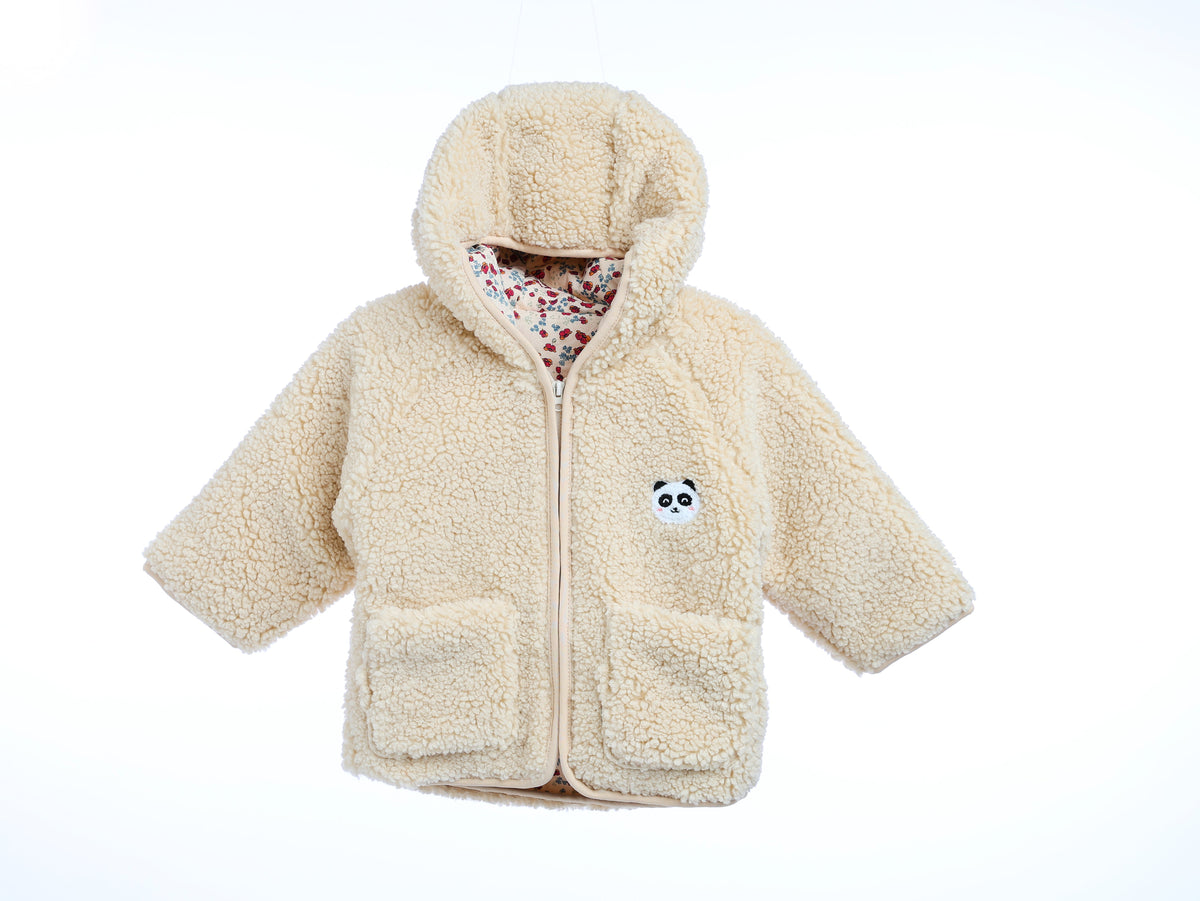 MyKids-USA Unisex Plush Hoodie Coat Outfit Wearing