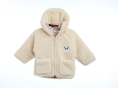 MyKids-USA Unisex Plush Hoodie Coat Outfit Wearing