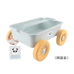 Children’s Wheat Straw Little Boy Beach Pusher Toy