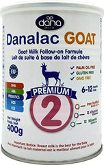 Danalac Goat Milk Follow-On Formula 400g Stage 2 Baby Milk Powder for Infants and Toddlers Age 6-12 Months (Pack of 6)
