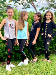 Long Sleeve Leopard Stars