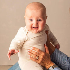 Bamboo Baby Long Sleeve Body - CREAM