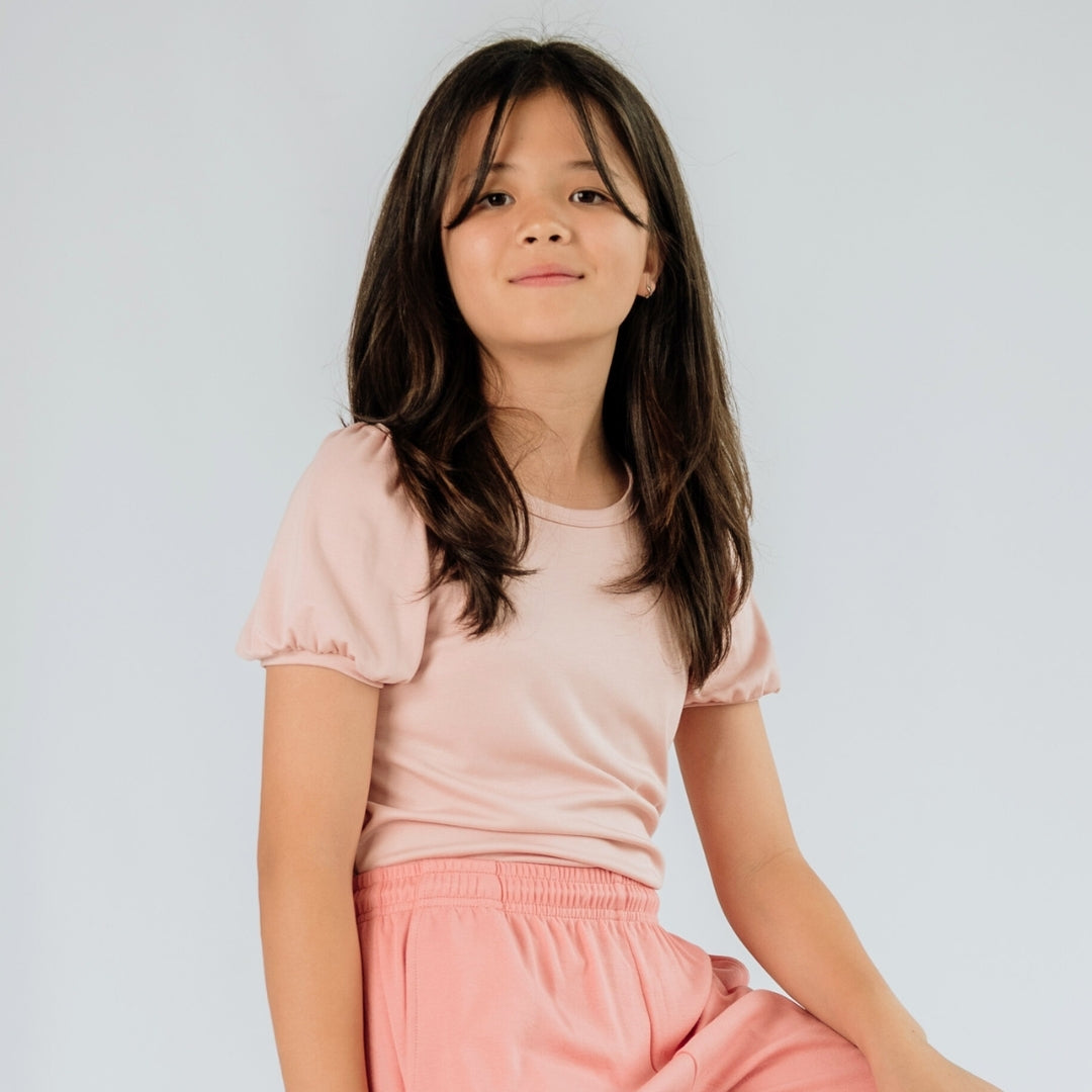 Youth Bamboo Puffed Sleeve T-shirt — Last Call-0