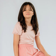 Youth Bamboo Puffed Sleeve T-shirt — Last Call-0