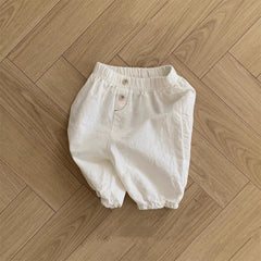 Summer Hot Selling Baby Unisex Thin Soft Cotton Solid Color Fashion Pants