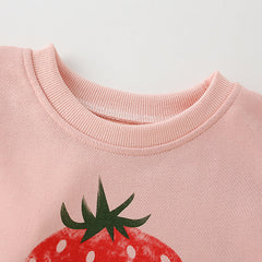 Baby Girl Flower Print Pattern Solid Color Beautiful Hoodies