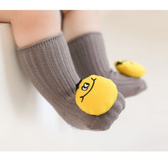 Baby Unisex Breathable Comfy Cartoon Animal Doll Socks Non-Slip Set