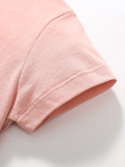 Girls Lady Print T-Shirt In European And American Style For Summer