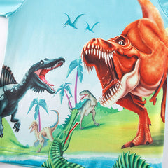 Dino World Kids Pajama Set – Long Sleeve Top and Pants, Fun Dinosaur Print