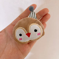 Versatile Cute Cartoon Plush Children's Hair Clip with 3D Cotton Filling