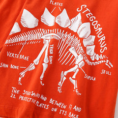 Baby Boy Cartoon Dinosaur Pattern Long Sleeve Cool Shirt