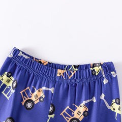 Spring and Autumn Baby Kids Boys Cartoon Pattern Long Sleeves Top and Pants Casual Clothing Set