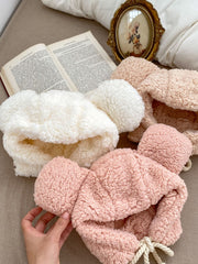 Winter Infant Baby Boys And Girls Solid Fluffy Thermal Hats