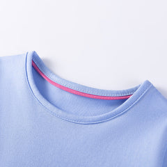 Summer Arrival Unicorn Cartoon Pattern Short Sleeves Dress for Stylish Girls