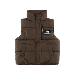 Style Kids Unisex Outerwear: Sleeveless Single Breasted Coat for Children