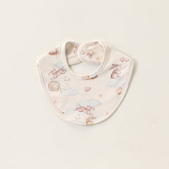 Adorable Cartoon Cotton Snap-on Bib