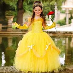 Arrival Kids’ Belle-Inspired Princess Dress – Cosplay Costume for Girls’ Fancy Dress Parties