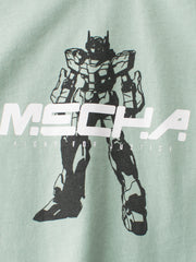 Boys’ Transformer Cartoon and Letters Print T-shirt in European and American Style