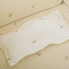 Children Molded Pillow, Breathable And Soft Gauze Cotton With Embroidery All-Season Universal Baby Pillow