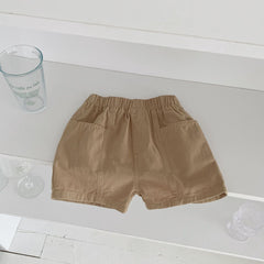 Summer Arrival Boys Versatile Casual Solid Color Utility Shorts