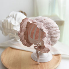 Baby Solid Color Ruffle Design Sunshade Princess Bucket Hats