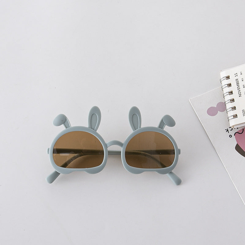 Fashion Bunny Shape Solid Color Sunglasses