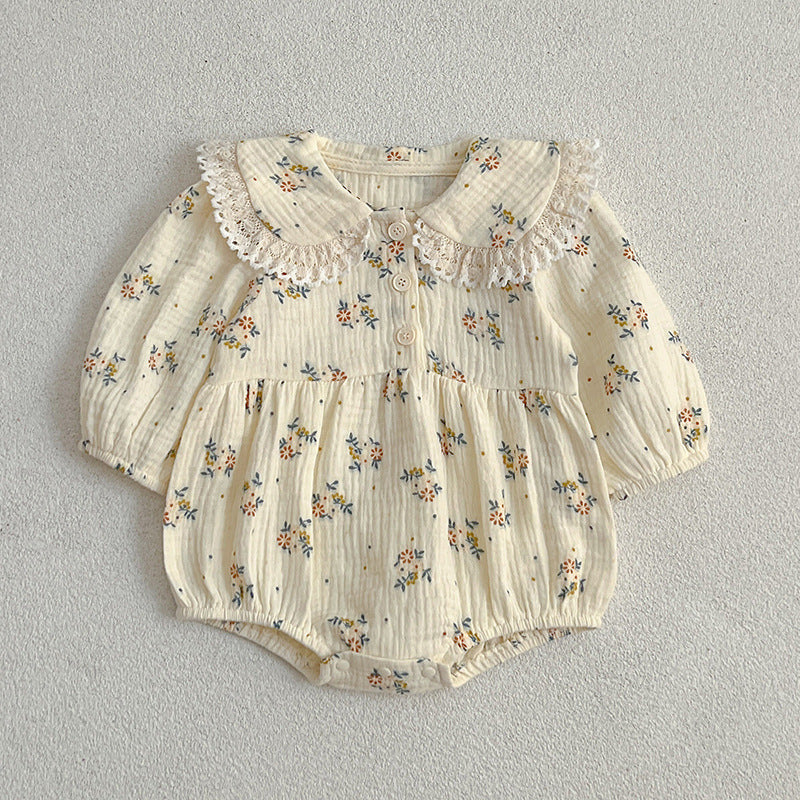Adorable Baby Lace Collar Onesies or Floral Pattern Girls Dress