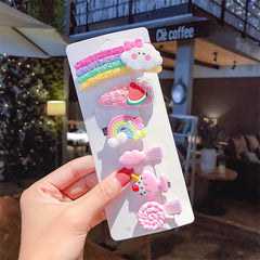 Sweet Girls Candy Color Cartoon Pattern BB Clips One-word Hair Clips 1 BaG