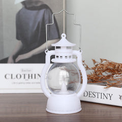 Halloween 4 pieces set Vintage Hanging Oil Lamp Electronic Candle Pumpkin Light